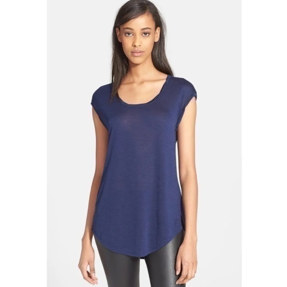 Vince Twisted Cap Sleeve Tee